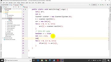 Bài tập Java   Bài 2 1 Kiếm tra mảng đối xứng