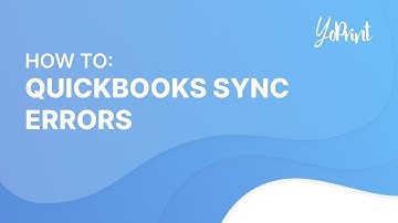 Troubleshoot QuickBooks Sync Errors