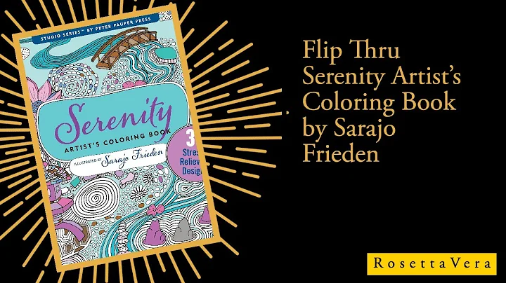 Flip Thru Serenity Artist's Coloring Book by Saraj...