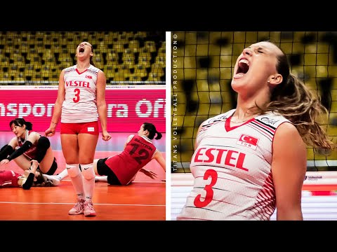 Amazing Skills Volleyball Setter Cansu Özbay in VNL 2022
