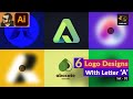 Minimal Logo Design Ideas with Letter "A" in Illustrator | Set 01 | Speed Art