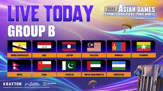 [ID] 2026 ASIAN GAMES ESPORTS QUALIFIERS: PUBG MOBILE ASIAN GAMES VERSION |  GROUP STAGE B | DAY 2