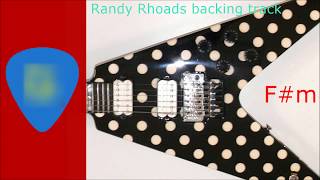 Video thumbnail of "Randy Rhoads style backing track F#m"