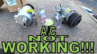 How to Replace an A/C Compressor in your Car (Lincoln mkS / Ford Taurus)