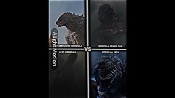Monsterverse godzilla vs Godzilla minus one vs shin Godzilla vs Godzilla 1998