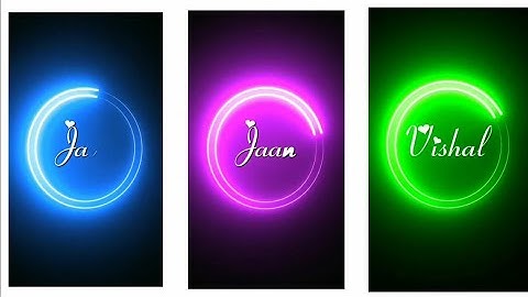 How To Make Neon Light Circle Name Draw Status editing alight motion |WhatsApp Status kese banaye |