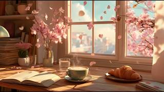 Sunny Spring Cafe Morning ☀️ Coffee & Jazz for Focus, Relaxation & Good Vibes