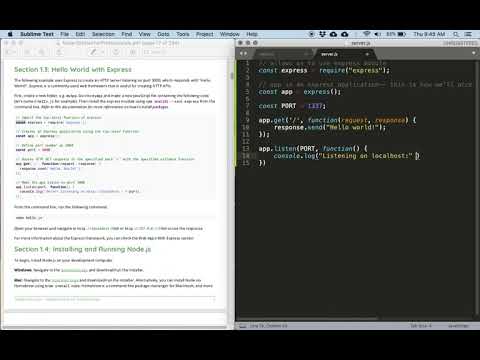 Node.js with Express,