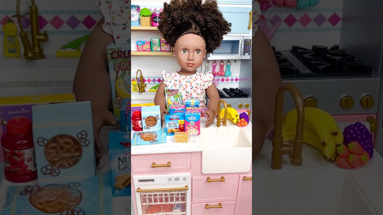 Our Generation Doll Cleans And Organize Dollhouse Toy Kitchen 