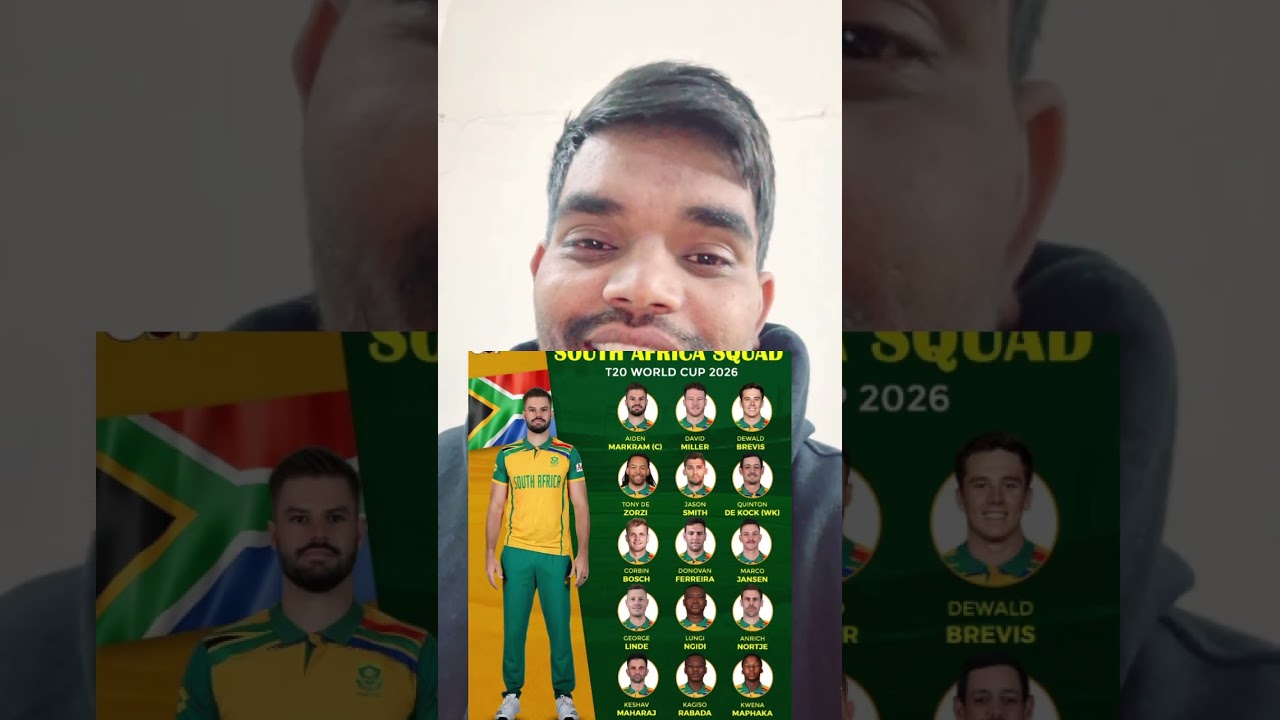 South Africa announce their squad for the T20 World Cup 2026 🇿🇦