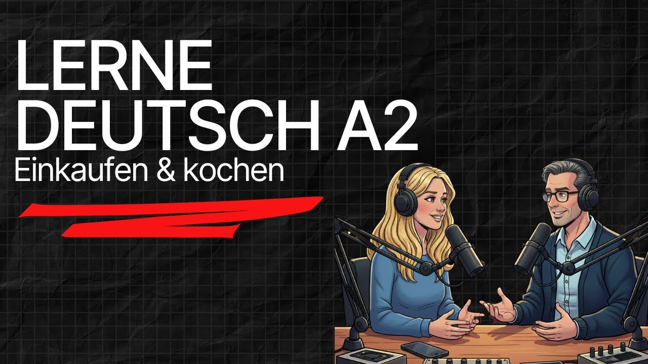 Deutsch lernen A2: Einkaufen & Kochen | Hörverstehen mit Untertiteln  