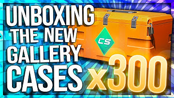 UNBOXING 300 NEW GALLERY CASES (M4 VAPORWAVE HUNT)