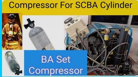 SCBA SET CYLINDER REFILLING TECHNIQUE