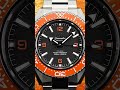 The Flat Link Bracelet of the Orange Iconic OMEGA Seamaster Planet Ocean 600m Detailed