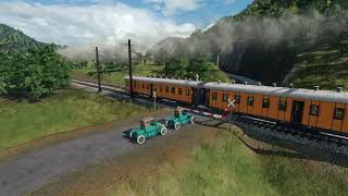 Transport Fever 2 Train Spotting: Anseong North Junction Level Crossing, 1927