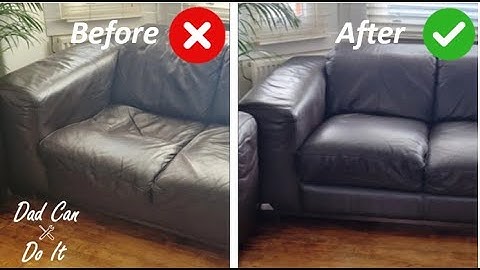 Sagging leather DFS sofa repair