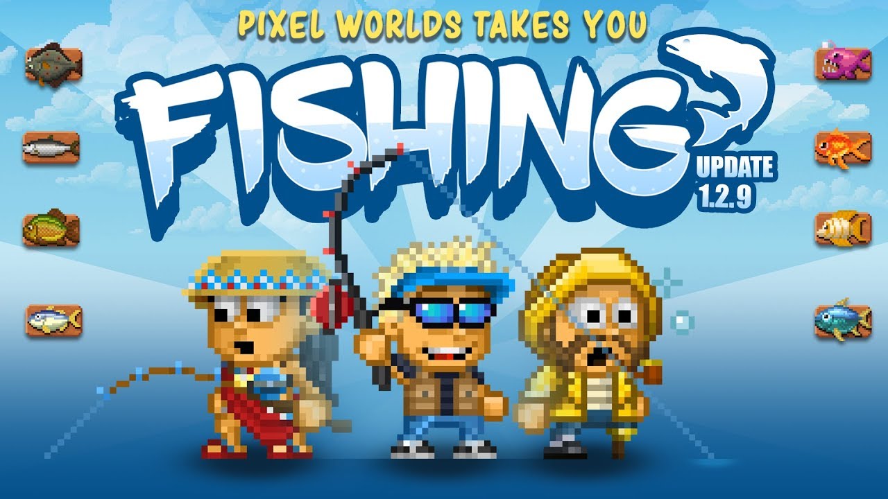 Pixel Worlds takes you Fishing! - Fishing UPDATE! - YouTube