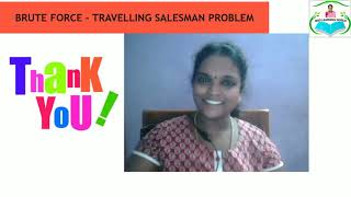 BRUTE FORCE - TRAVELLING SALESMAN PROBLEM