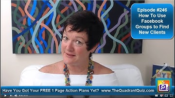 #246 [Web TV] How To Use Facebook Groups To Find New Clients