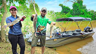 Primeira pescaria só eu e ela no Barco. Deu bom.