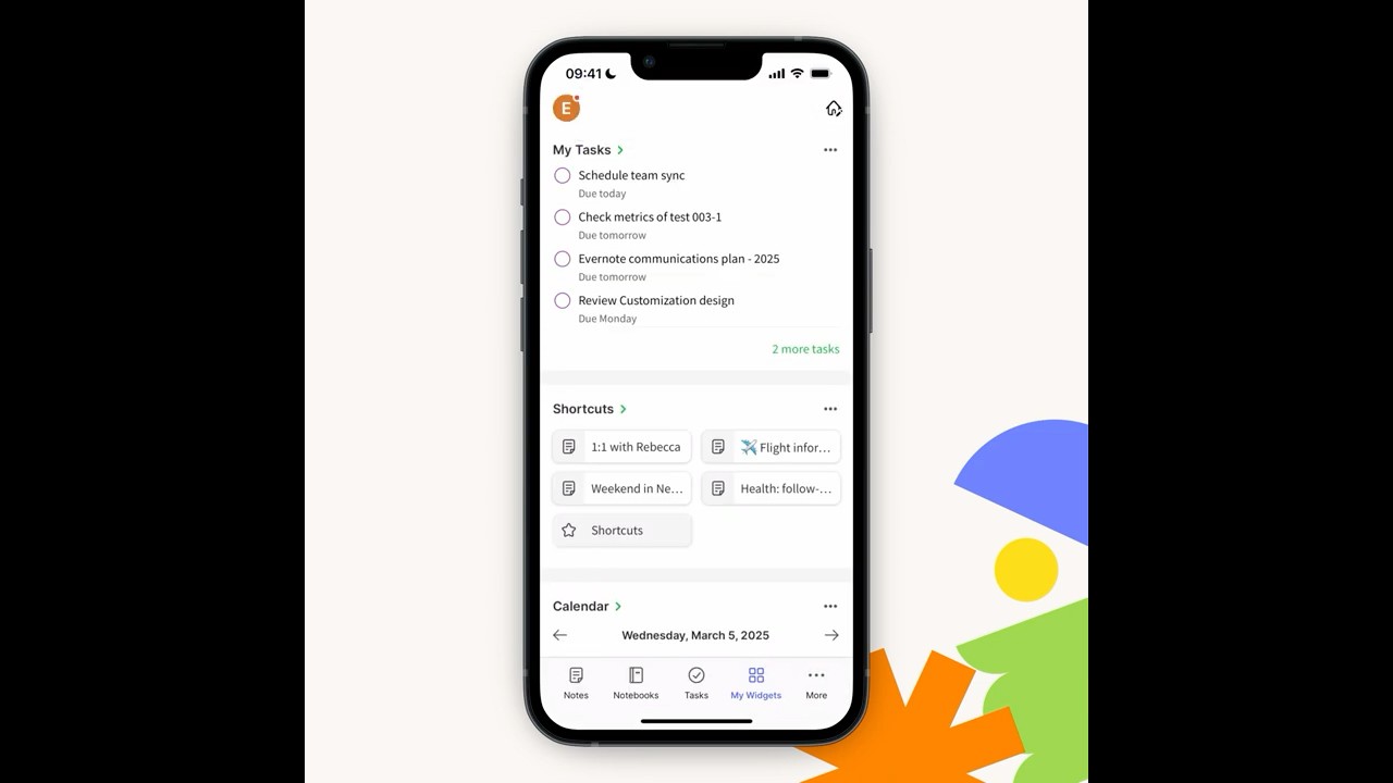 🚀 Widgets are back—customize your Evernote launch page on Mobile