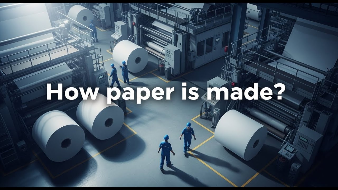 How Paper Is Made in Modern Factories | Complete Production Process ...