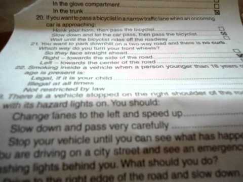 My driving test questions and answers - YouTube