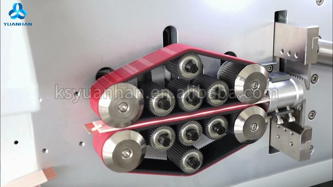 YH8120PX Automatic flat cable ribbon cable stripping cutting machine YouTube