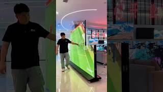 🔥 World's biggest Slimmest LED Display? 😱 Ultra Thin Screen Demo #shorts#shortsfeed #techshorts