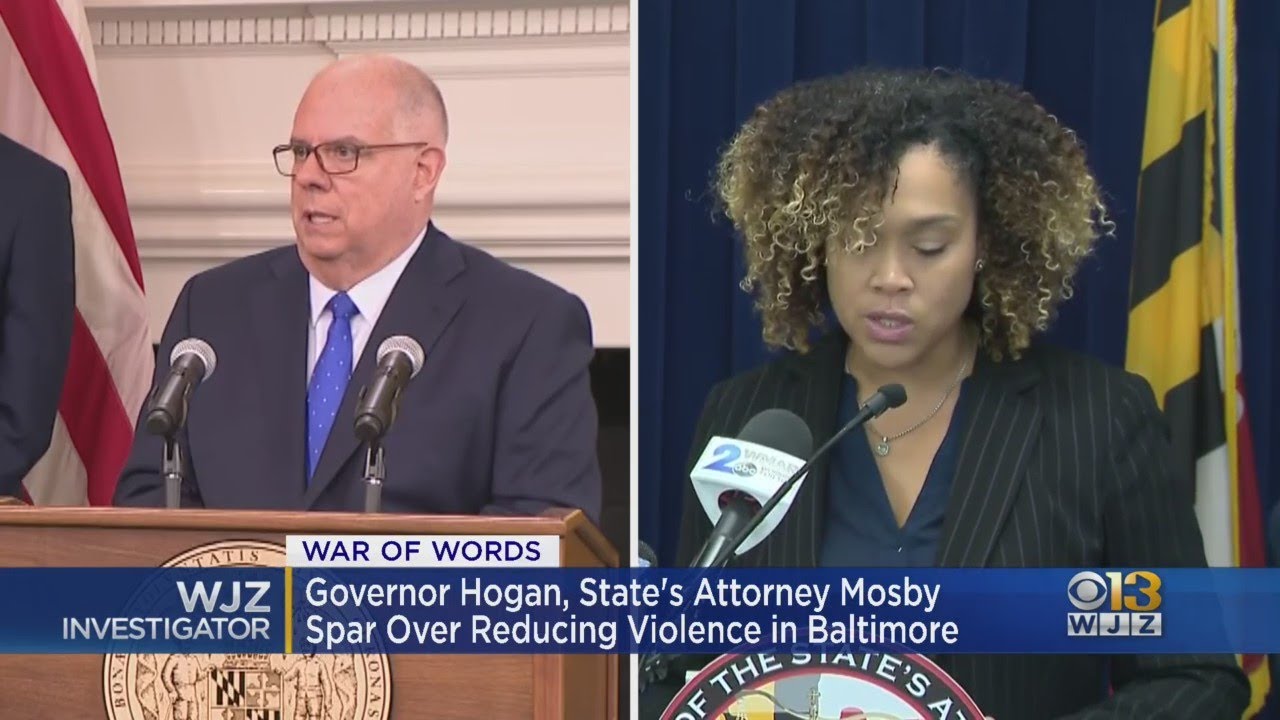 Gov. Hogan, State's Attorney Mosby, Spar Over Reducing Violence In