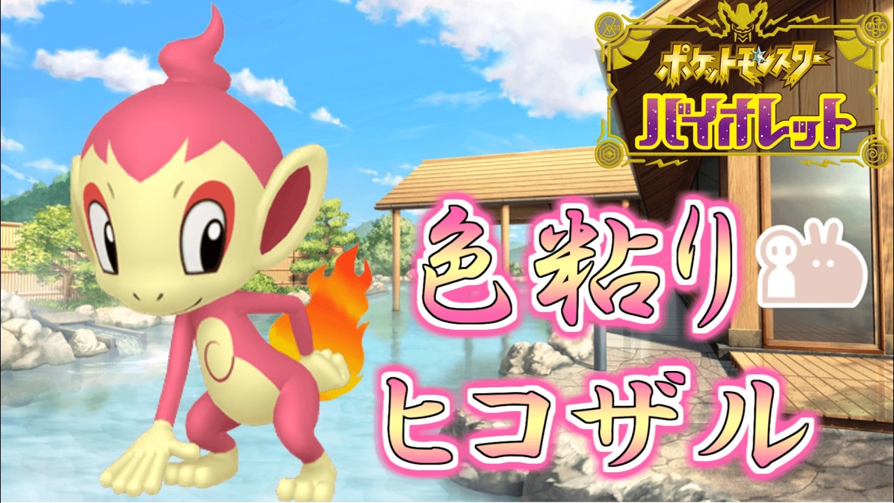 生放送】最大サイズ色違いヒコザルが欲しいので乱獲するZE☆【ポケモン