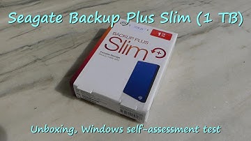Seagate Backup Plus Slim 1 TB - unboxing, speed test
