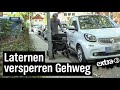 Realer Irrsinn: Straßenlaternen mitten auf Gehweg in Oberhausen | extra 3 | NDR