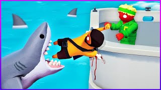 Watch Out For The Sharks - Gang Beast Funny Moments