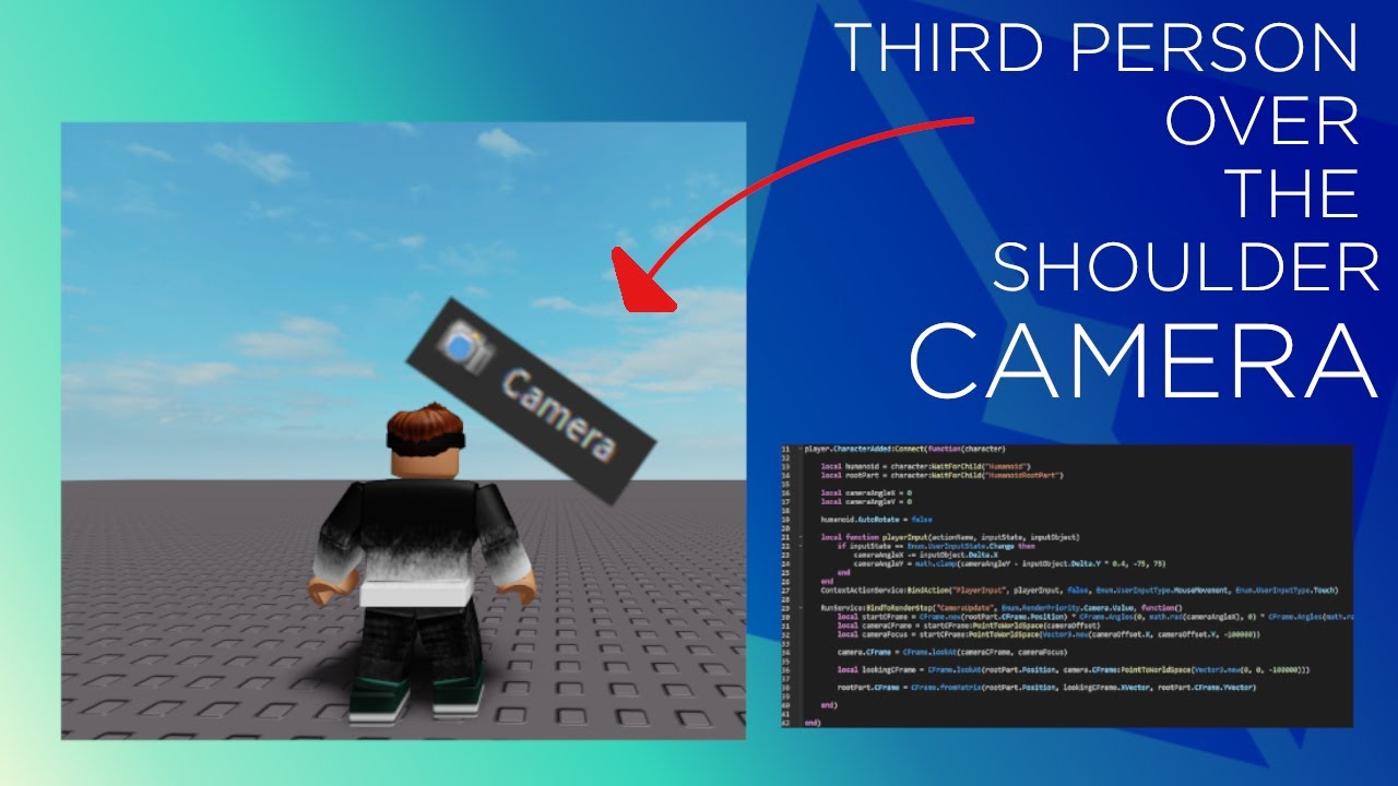 How To Make A Third Person Over The Shoulder Camera In Roblox Studio Youtube - roblox scriptable camera