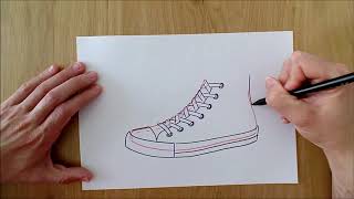 ASÍ SE DIBUJA UNAS ZAPATILLAS CONVERSE - YouTube