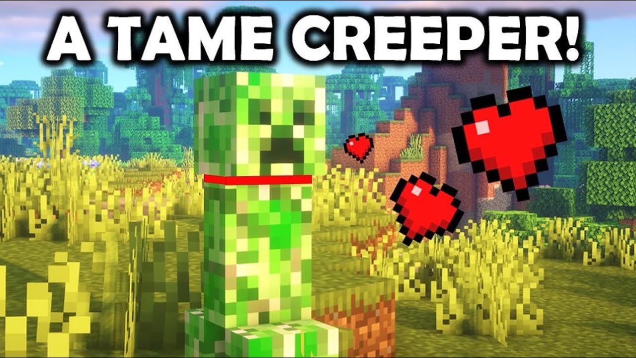 How to Get a Pet Creeper Vanilla Minecraft YouTube