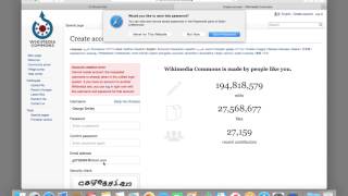 How to create a Wikimedia Commons account