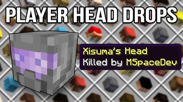 Minecraft 1.14 Player Head Drops (Vanilla Tweaks)