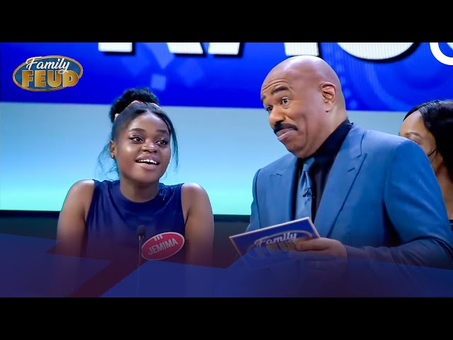 What is a Blesser? Steve Harvey has no idea! | Family Feud South Africa class=