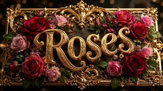 Golden Roses Art 🌼 | Luxury Flower Painting in 4K | Relaxing Aesthetic Screensaver​ #frametvart screenshot 5
