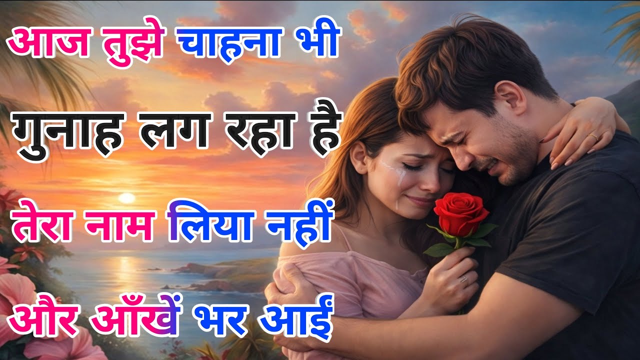 तेरा नाम लिया नहीं और आँखें भर आईं | Emotional Love Shayari l romantic shayari video l sad love 