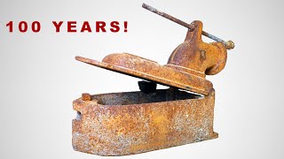 100 Years Underground Rusty Antique Coal Iron Restoration