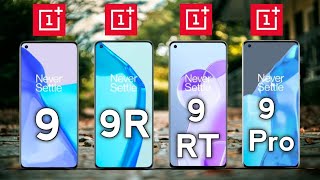 OnePlus 9RT vs OnePlus 9R vs OnePlus 9 Pro vs OnePlus 9 Comparison