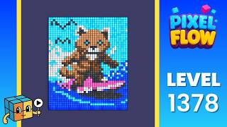 Pixel Flow Level 1378 Walkthrough Solution Guide