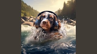 Streamside Fun Dogs Play