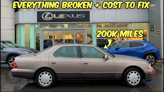 I Take My £850 LS400 To LEXUS to Find Out Everything That’s Broken   (Luxobarge S2:Ep2)