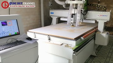 Máy phay cnc router 2 đầu SM-1325B2 I Máy cnc router 2 đầu