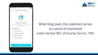 How to Generate a Tax Statement on the Paytm Money App screenshot 5