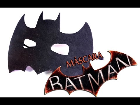 Cómo hacer máscara para disfraz de BATMAN rápido y fácil. Veo y aprendo. 